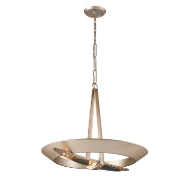 Silver Leaf Eight-Light LED Pendant