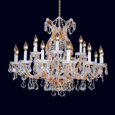 Gold plated 22 Light maresa theresa crystal Chandelier