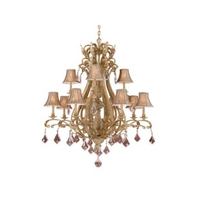 Phoenician Platinum Twelve-Light Chandelier