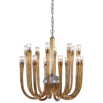Topaz Glass 16-Light Chandelier
