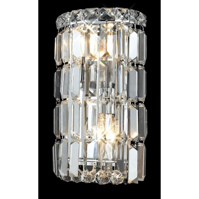 2 Lights crystal wall sconce