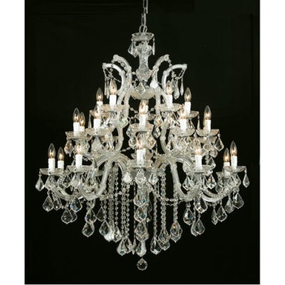  Gold Twenty-Six-Light Chandelier with Swarovski Elements Crystal