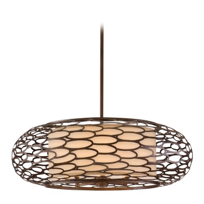 Bronze Eight-Light Pendant