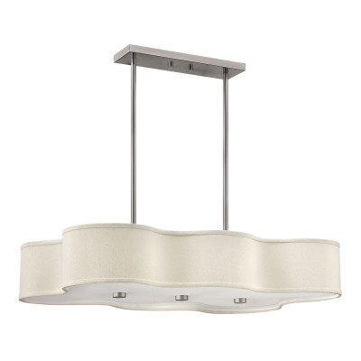 Brushed Nickel 11.5-Inch LED Island Pendant
