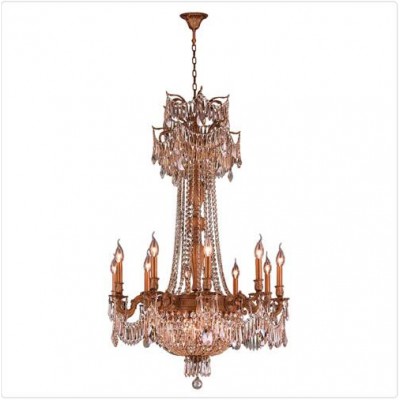 French Gold Fifteen-Light Chandelier