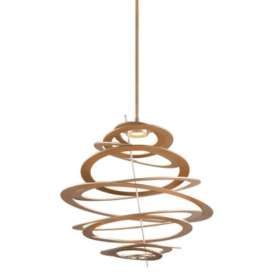 Silver Leaf One-Light 32-Inch LED Pendant