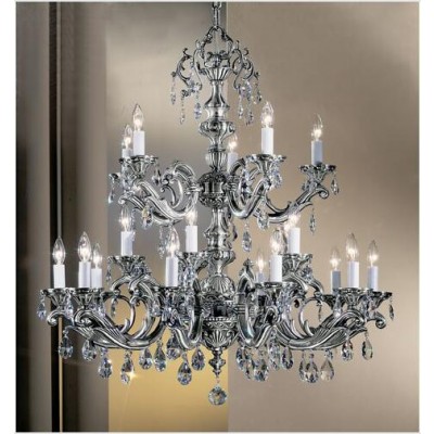 Silver Twenty-Light Chandelier