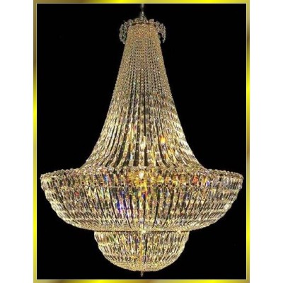 16 lights crystal chandelier in gold plated finish