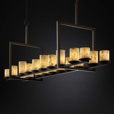 Group Alabaster Rocks! Dakota Twenty-Light Bridge Island Pendant