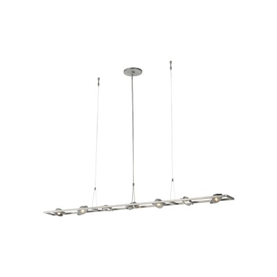 Calix Satin Nickel Seven-Light LED Pendant