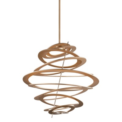 Silver Leaf One-Light LED Pendant