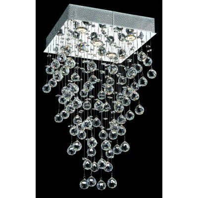 5 Light contemporary chandelier Chrome plated