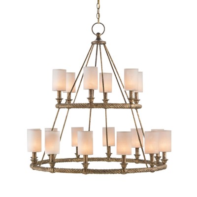 Gold 18-Light Chandelier