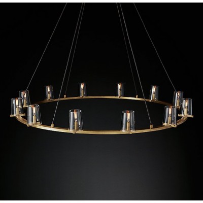 Modern style 12 lights metal crystal chandelier