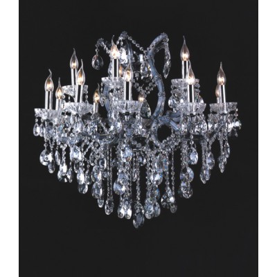 15 Light traditional crystal Chandelier.Lavender