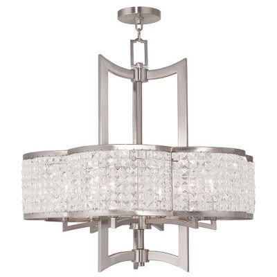 Grammercy Brushed Nickel 26-Inch Six-Light Pendant