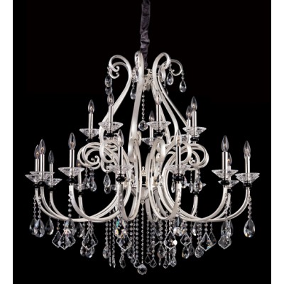 21 light crystal chandelier in chrome