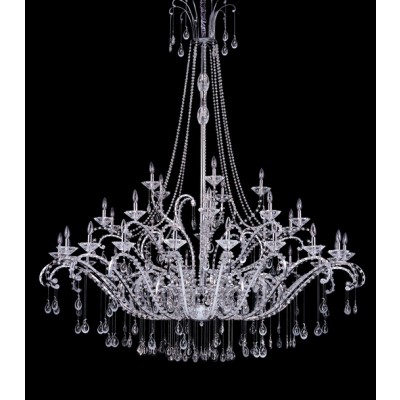 36 light crystal chandelier in chrome