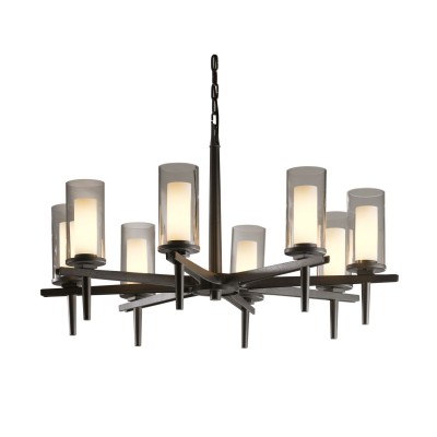  Dark Smoke 34-Inch Eight-Light Chandelier