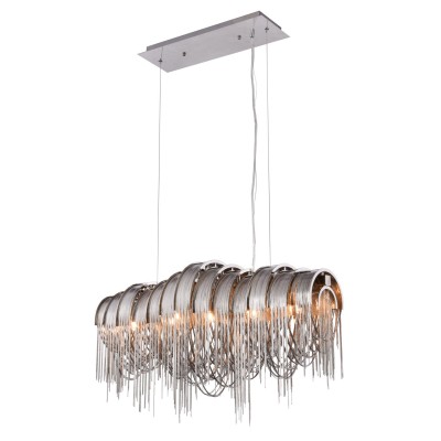 Blythe Chrome 28-Inch Five-Light Pendant