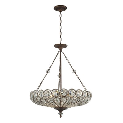 Christina Six Light Pendant In Mocha