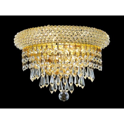 2 Lights crystal wall sconce