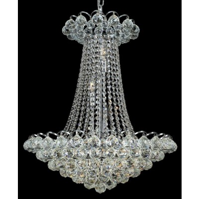 13 Light crystal chandelier Chrome plated