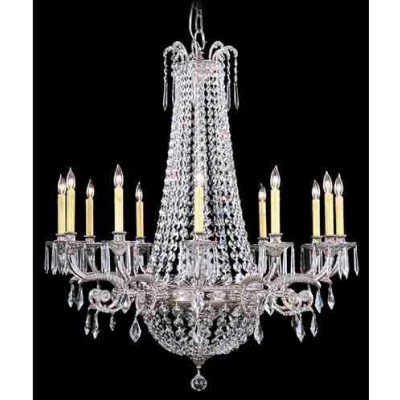 Silver Twelve-Light Chandelier