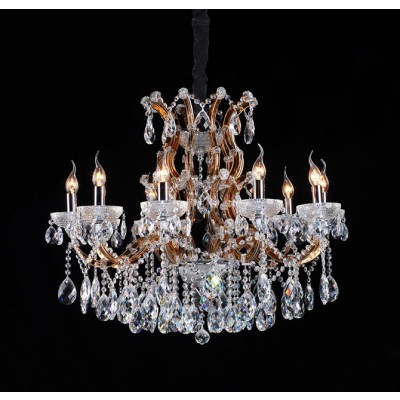 Gold plated traditional crystal Chandelier