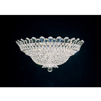 Schonbek Trilliane Silver 17-Light Flush Mounts with Clear Swarovski Element Crystal