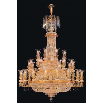 Entryway chandelier / foyer chandelier in gold plated finish
