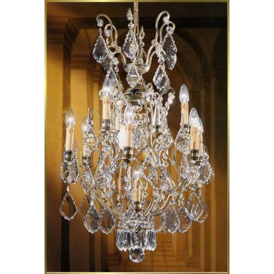Versailles Chandeliers dressed with maple leaf crystals
