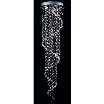 9 lights polished chrome Contemporary Crystal Chandelier 