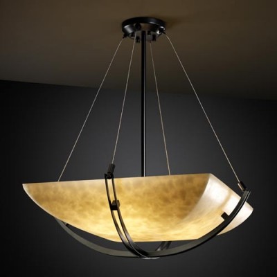 Group Clouds 36-Inch Bowl Pendant with Crossbar