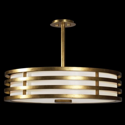 Three-Light Pendant in Dore Gold Finish