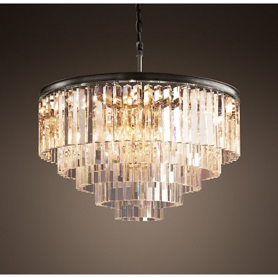 Modern style 17 lights round crystal chandelier