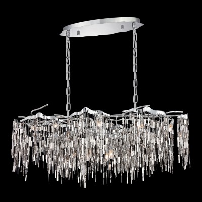 Eurofase Lighting Elfassy Chrome 19-Inch 12-Light Chandelier