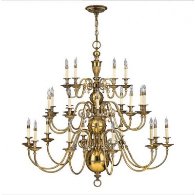 Brass Twenty-Five Light Chandelier