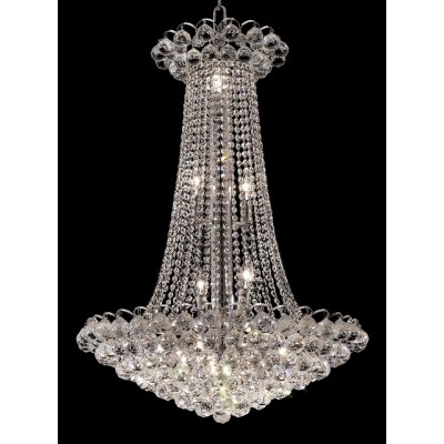15 Light crystal chandelier chrome plated