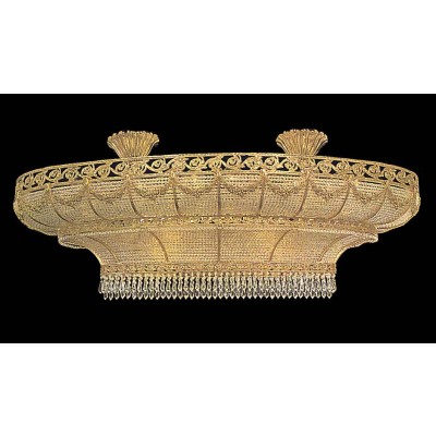 Entryway/ foyer crystal chandelier in gold plated finish