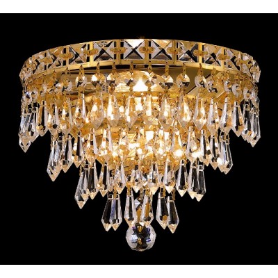 3 Light crystal wall sconce