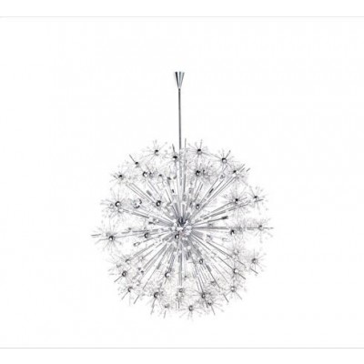 Chrome 40-Light Single-Tier Chandelier