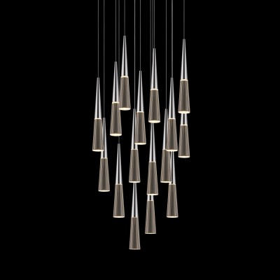 Polished Chrome 16-Light LED Pendant