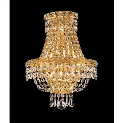 3 Light crystal wall sconce