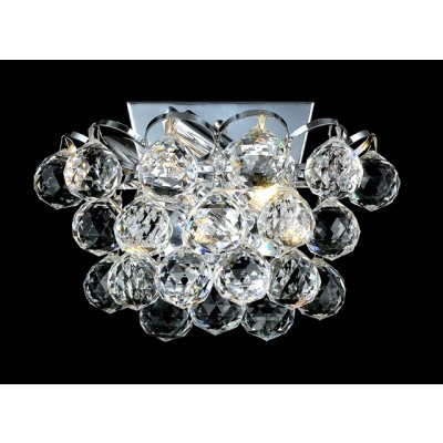 2 Light wall sconce chrome plated