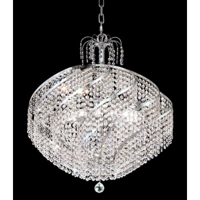 15 Light crystal chandelier in chrome finish