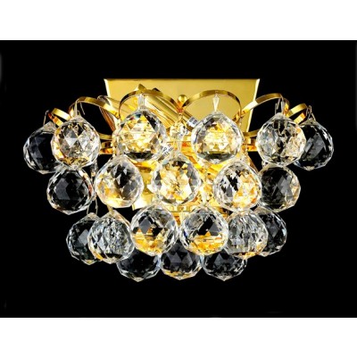 2 Light wall sconce gold plated