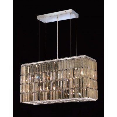 8 Light contemporary chandelier Chrome plated
