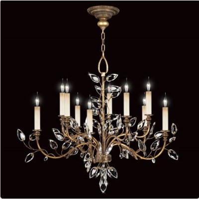 Gold 10-Light Chandelier