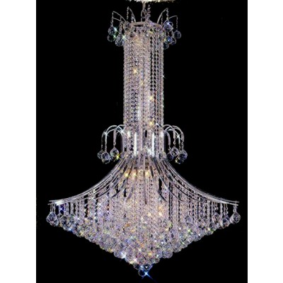 Brilliant 14 light Crystal chandelier dressed with 25% Full Lead crystal 